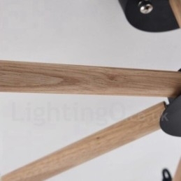 Moderne Og Samtidskunstnerisk Trelysekrone Med 3 Lyskilder Og Trommeskjerm I Stoff