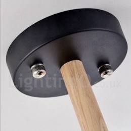 Moderne Og Samtidskunstnerisk Trelysekrone Med 3 Lyskilder Og Trommeskjerm I Stoff