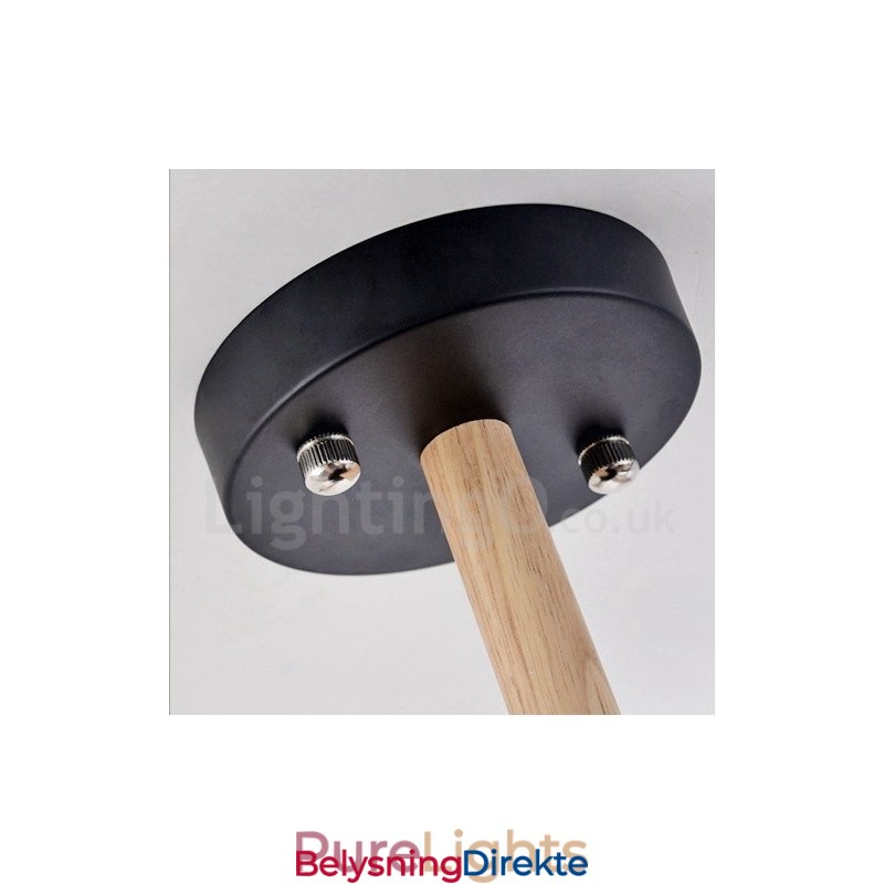 Moderne Og Samtidskunstnerisk Trelysekrone Med 3 Lyskilder Og Trommeskjerm I Stoff