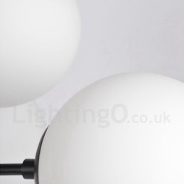 Svart Lysekrone I Metall Med 12 Lys Og 2 Etasjer Og Glassskjerm, Moderne Og Samtidsstil