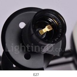 Svart Lysekrone I Metall Med 12 Lys Og 2 Etasjer Og Glassskjerm, Moderne Og Samtidsstil