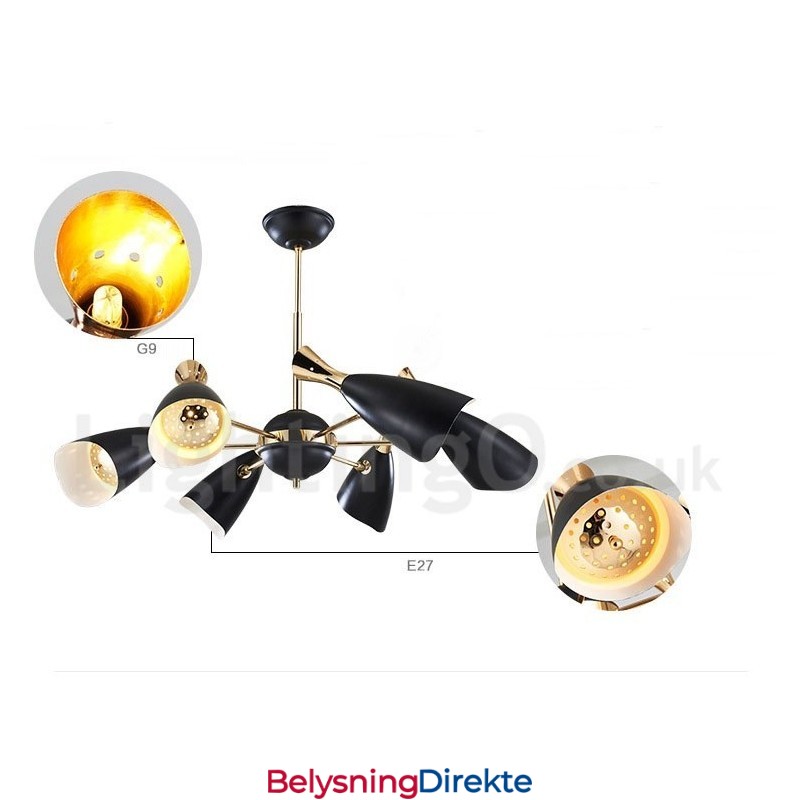 6 Lys Moderne Samtidslysekrone