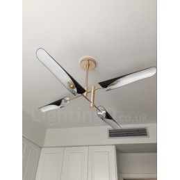 2-Etasjes Moderne Samtidslysekrone Med 4 Lys