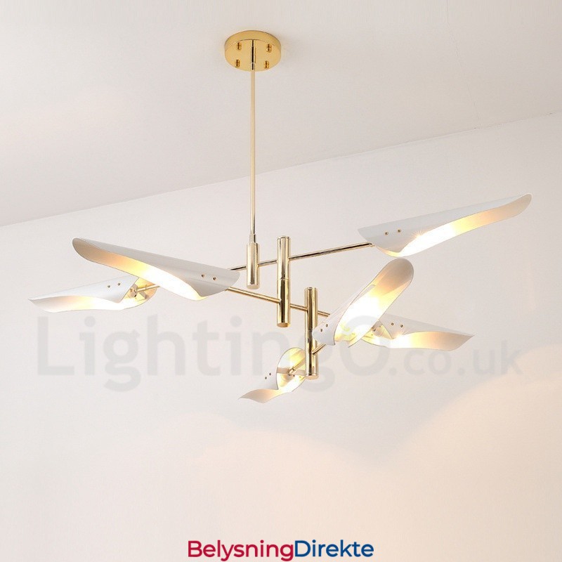 3-Etasjes Moderne Samtidslysekrone Med 6 Lys