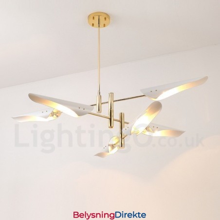 3-Etasjes Moderne Samtidslysekrone Med 6 Lys