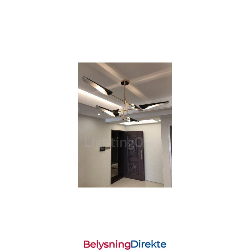 3-Etasjes Moderne Samtidslysekrone Med 6 Lys