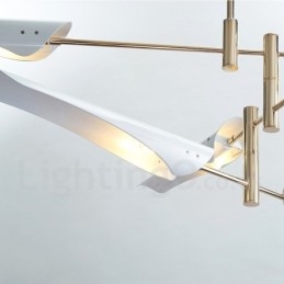 3-Etasjes Moderne Samtidslysekrone Med 6 Lys