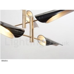 Moderne Samtids Lysekrone Med 4 Etasjer Og 8 Lys