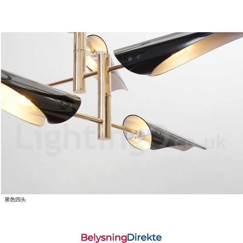 Moderne Samtids Lysekrone Med 4 Etasjer Og 8 Lys