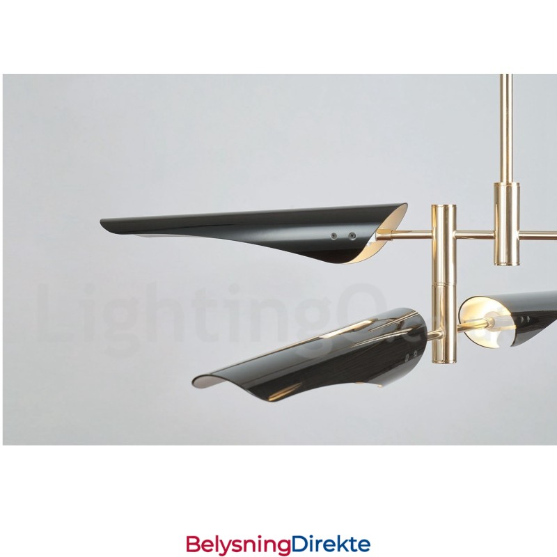 Moderne Samtids Lysekrone Med 4 Etasjer Og 8 Lys