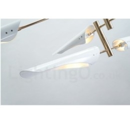 Moderne Samtids Lysekrone Med 4 Etasjer Og 8 Lys