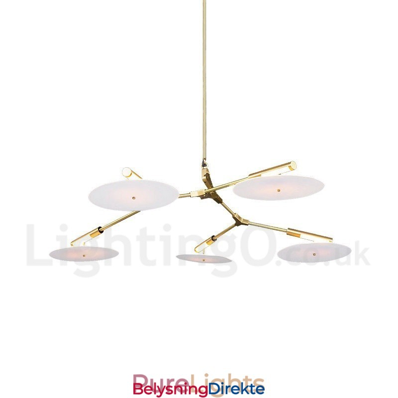 5-Lys Moderne Samtidslysekronelampe