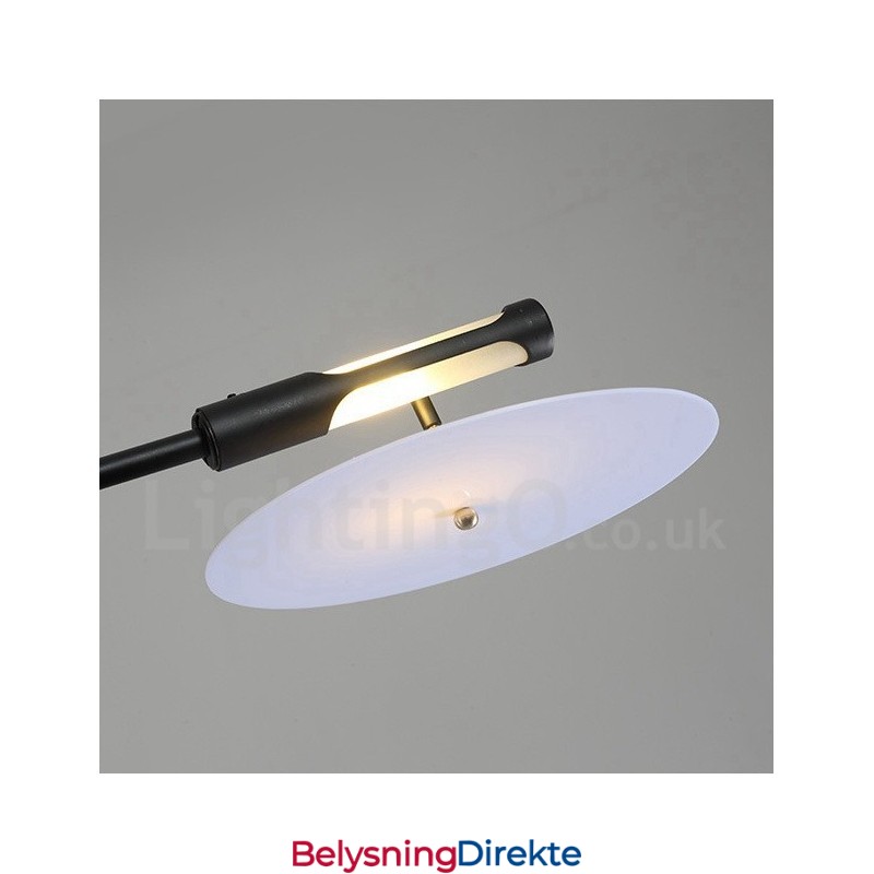 Svart 8-Lys Moderne Samtidslysekronelampe