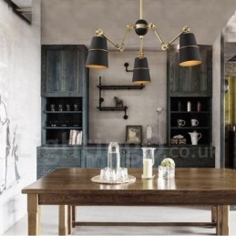 3-Lys Moderne Samtidslysekronelampe