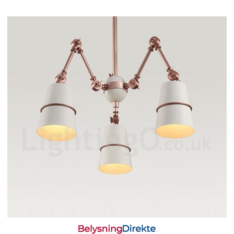 3-Lys Moderne Samtidslysekronelampe