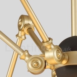 3-Lys Moderne Samtidslysekronelampe