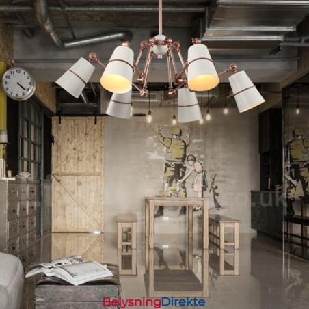 Lysekrone Med 6 Lys I Moderne, Samtidsstil