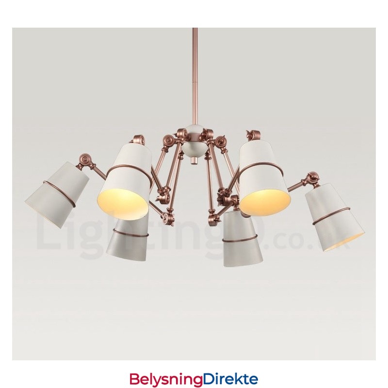 Lysekrone Med 6 Lys I Moderne, Samtidsstil
