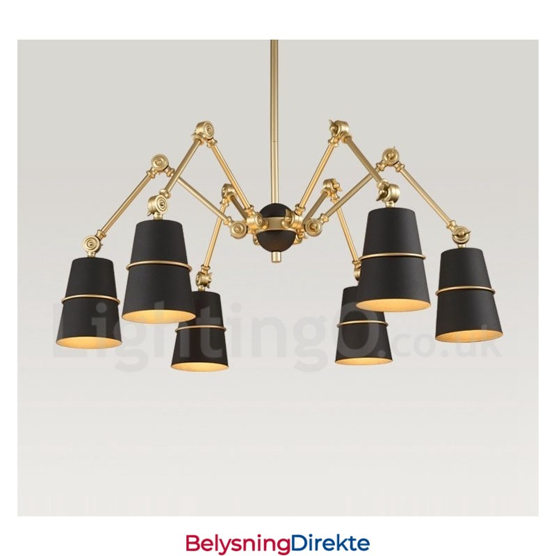 Lysekrone Med 6 Lys I Moderne, Samtidsstil