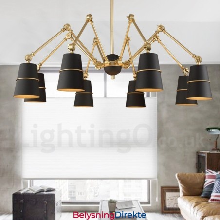 8 Lys Moderne Samtidslysekronelampe