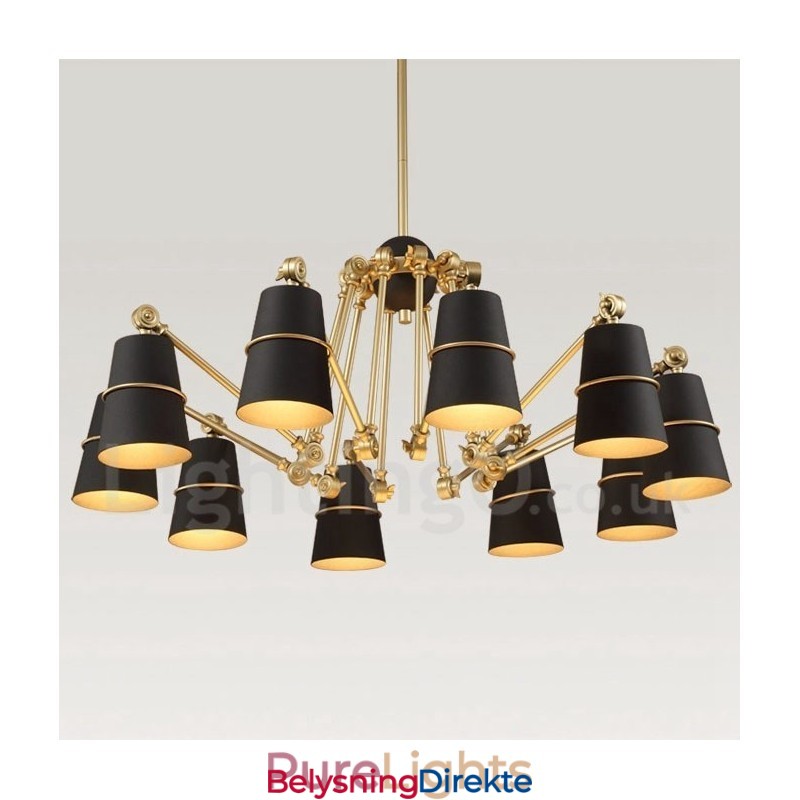 Lysekrone Med 10 Lys I Moderne, Samtidsstil