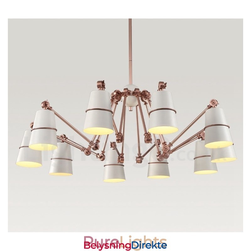 Lysekrone Med 10 Lys I Moderne, Samtidsstil