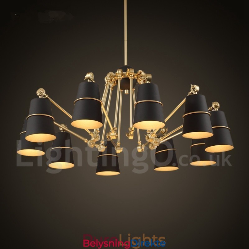 Lysekrone Med 10 Lys I Moderne, Samtidsstil