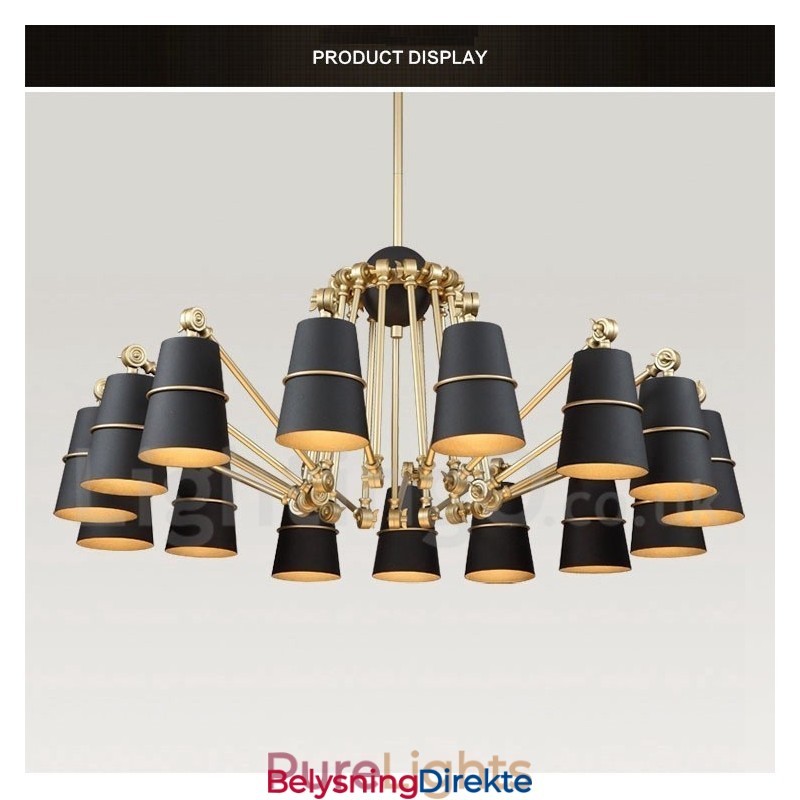 15 Lys Moderne Samtidslysekronelampe