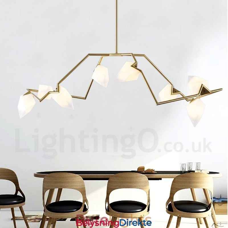 Moderne Samtidskunst Lysekrone Med 8 Lys