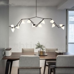 Moderne Samtidskunst Lysekrone Med 8 Lys