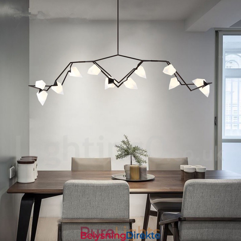 Moderne Samtidskunst Lysekrone Med 8 Lys