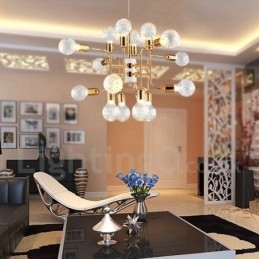 4-Etasjes Moderne Samtidskunstnerisk Lysekrone Med 16 Lys