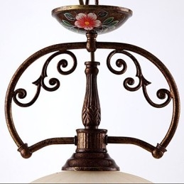 Retro Håndmalt Kunst Pendellampe Belysning Lampebelysning