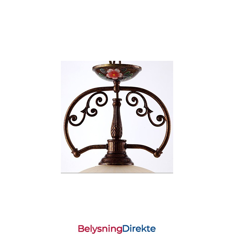 Retro Håndmalt Kunst Pendellampe Belysning Lampebelysning