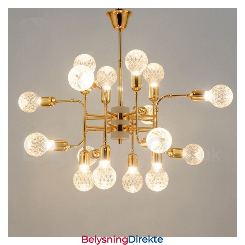 4-Etasjes Moderne Samtidskunstnerisk Lysekrone Med 16 Lys