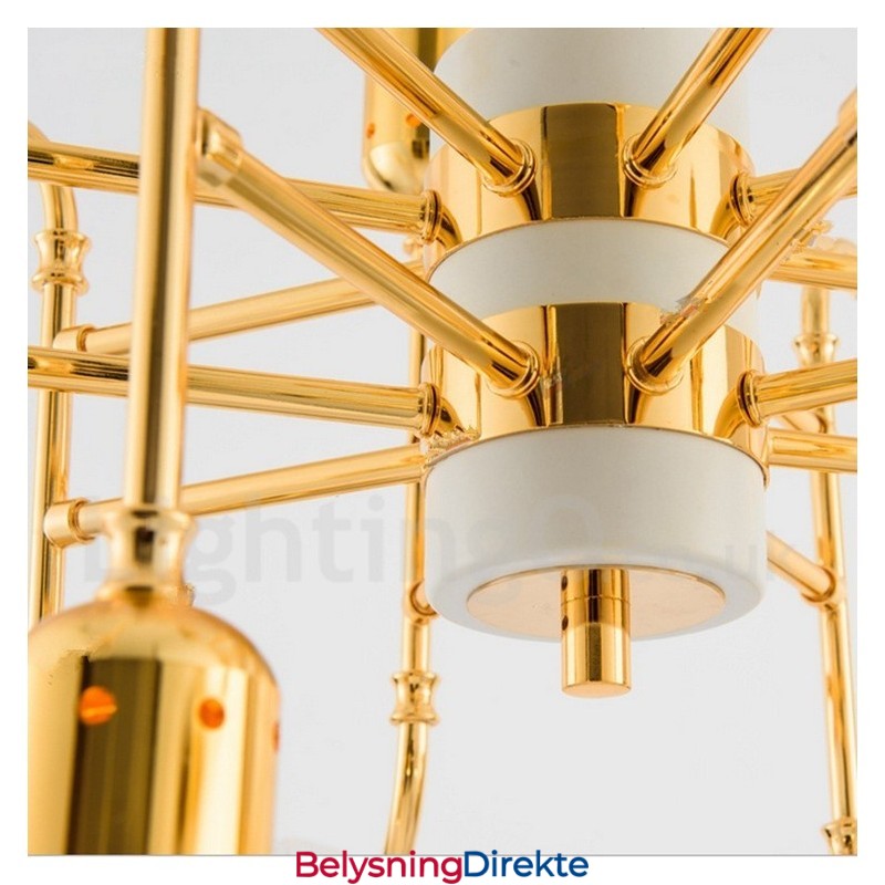 4-Etasjes Moderne Samtidskunstnerisk Lysekrone Med 16 Lys