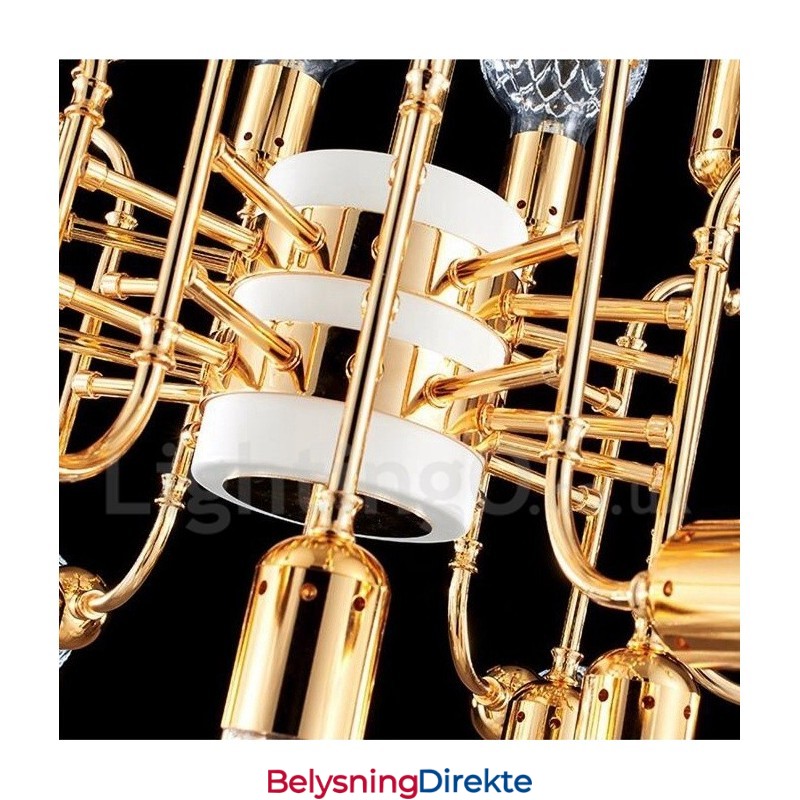 4-Etasjes Moderne Samtidskunstnerisk Lysekrone Med 24 Lys