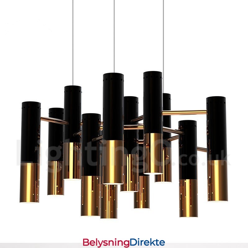 Moderne Samtidskunstnerisk Lysekrone Med 13 Lys