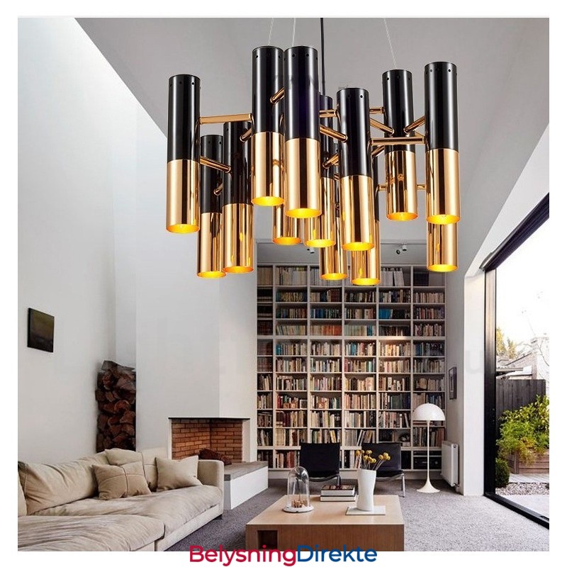 Moderne Samtidskunstnerisk Lysekrone Med 13 Lys