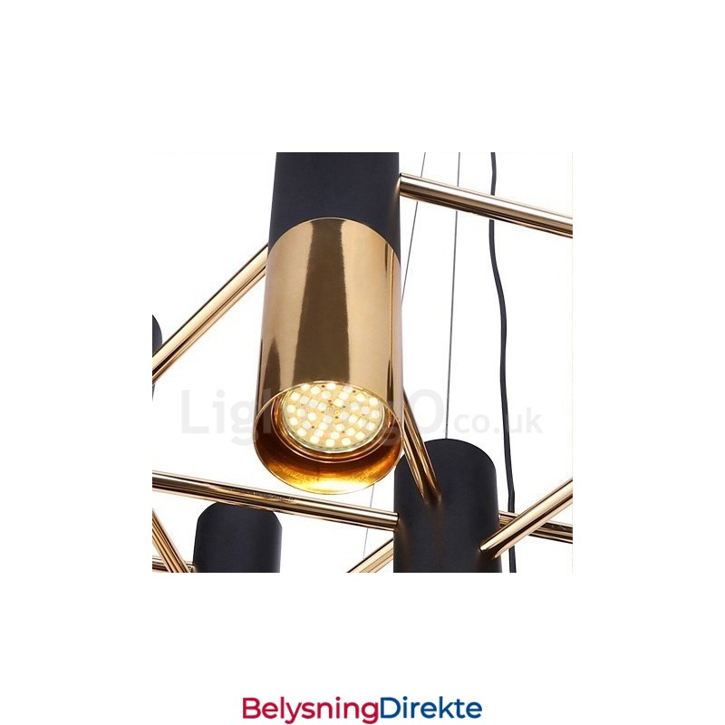 Moderne Samtidskunstnerisk Lysekrone Med 13 Lys