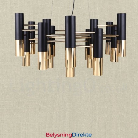 Moderne Samtidskunstnerisk Lysekrone Med 19 Lys