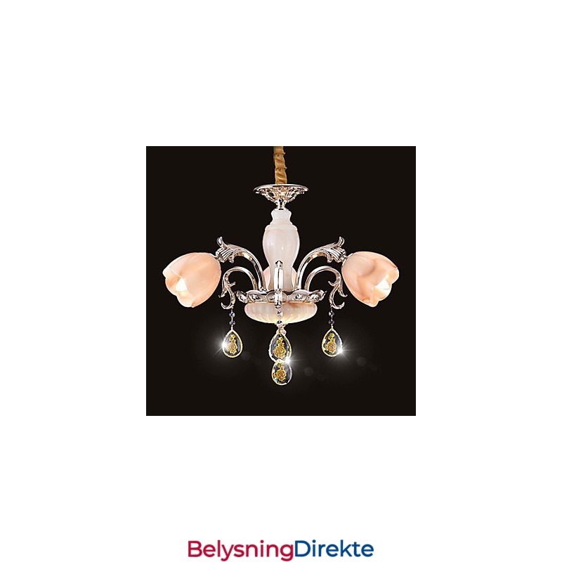 Moderne Samtids Annet Metall Lysekrone