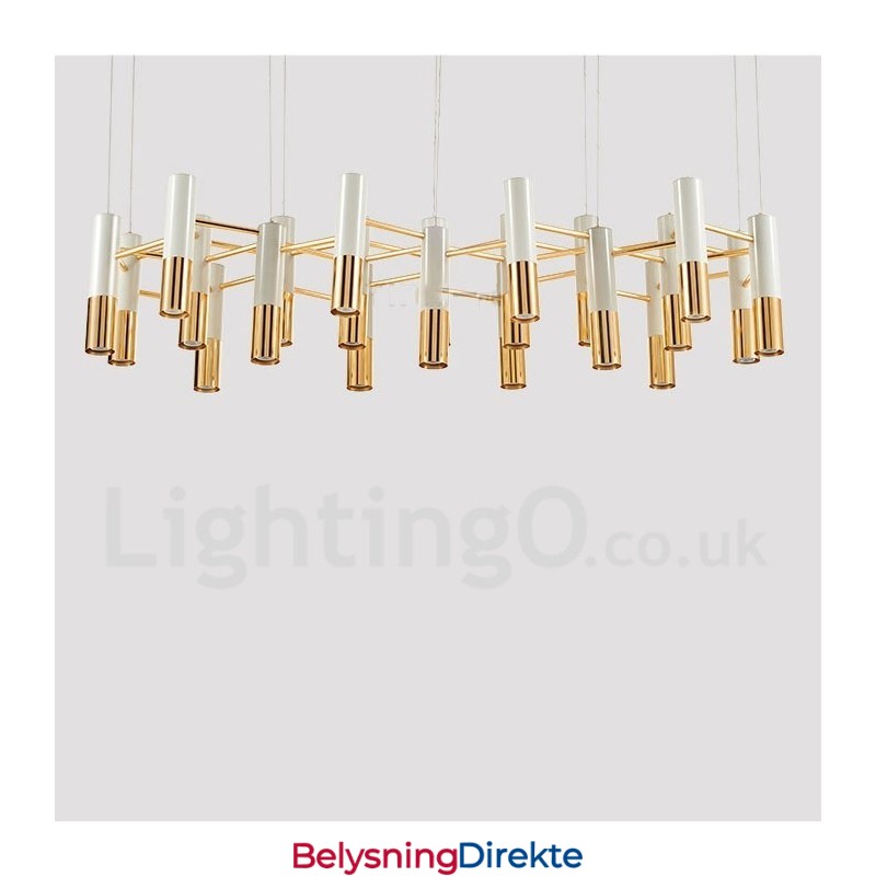 Moderne Samtidskunstnerisk Lysekrone Med 22 Lys