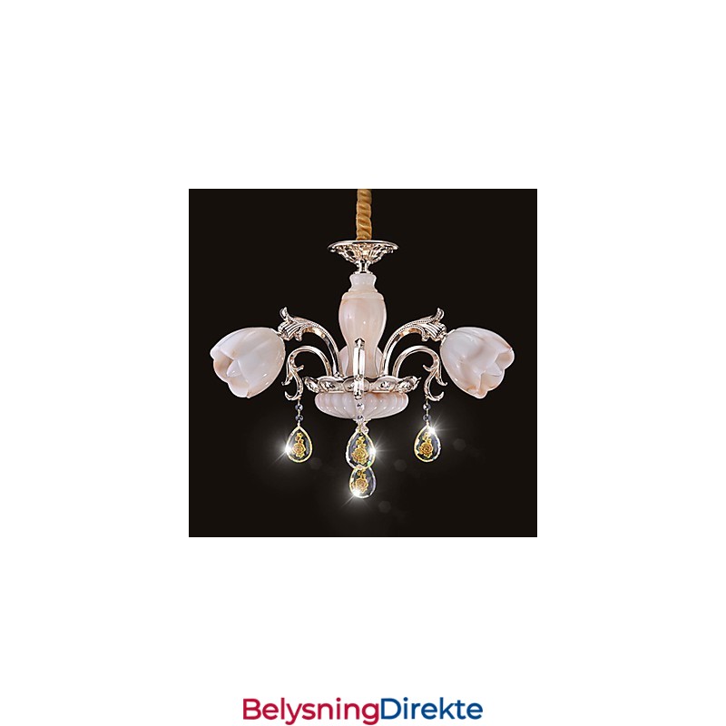 Moderne Samtids Annet Metall Lysekrone