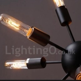 Retro Vintage Sputnik-Lysekrone Med 12 Lys