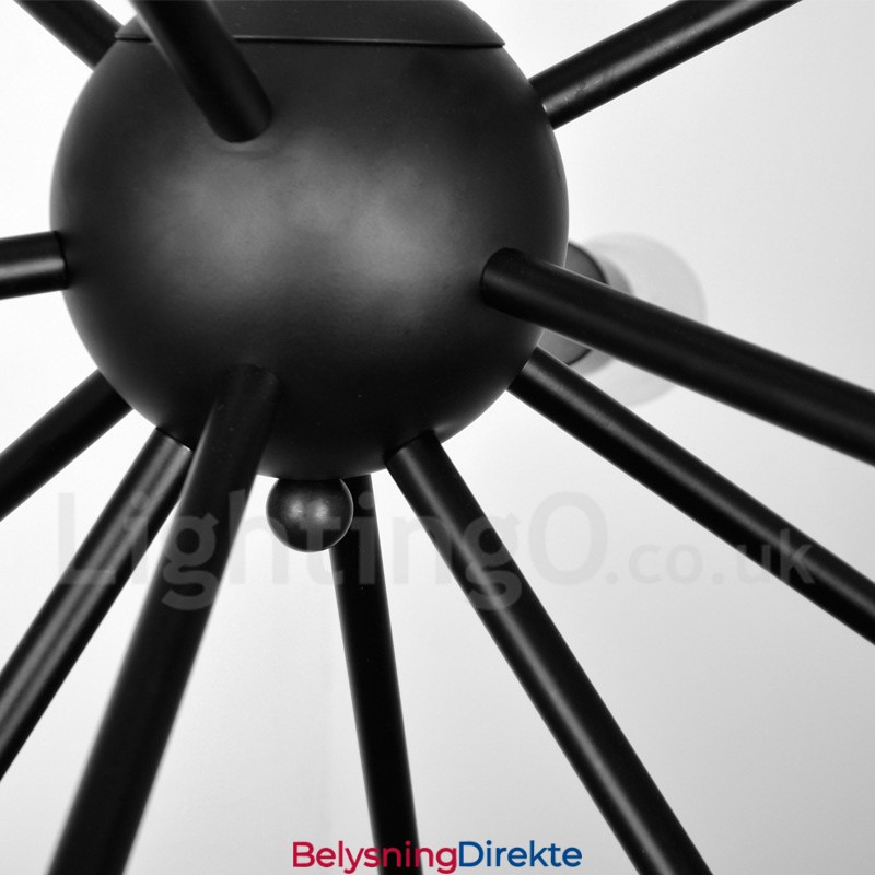 16 Lys Vintage Retro Sputnik Lysekrone
