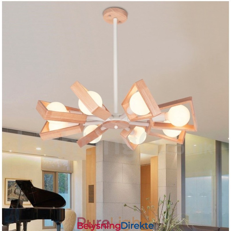 Tre, Ett Nivå, 8 Lys, Lysekrone, Moderne, Samtidsstil