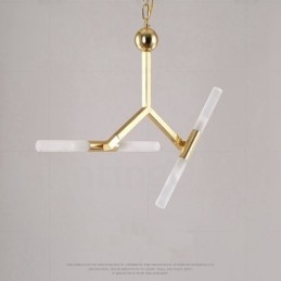 Moderne, Samtidskunstnerisk Lysekrone Med To Etasjer Og Fire Lys