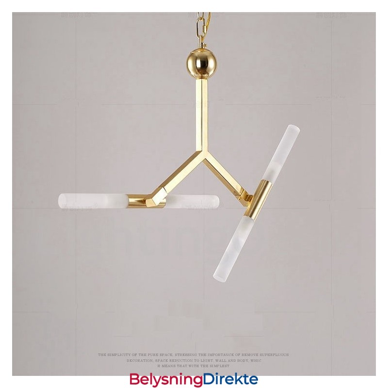 Moderne, Samtidskunstnerisk Lysekrone Med To Etasjer Og Fire Lys