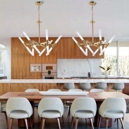 Moderne Og Samtidskunstnerisk Lysekrone Med 2 Etasjer Og 12 Lys